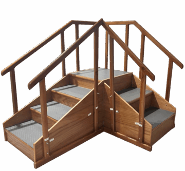 Corner Staircase Unit for Physical Therapy