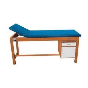 Medical examination bed with drawers
