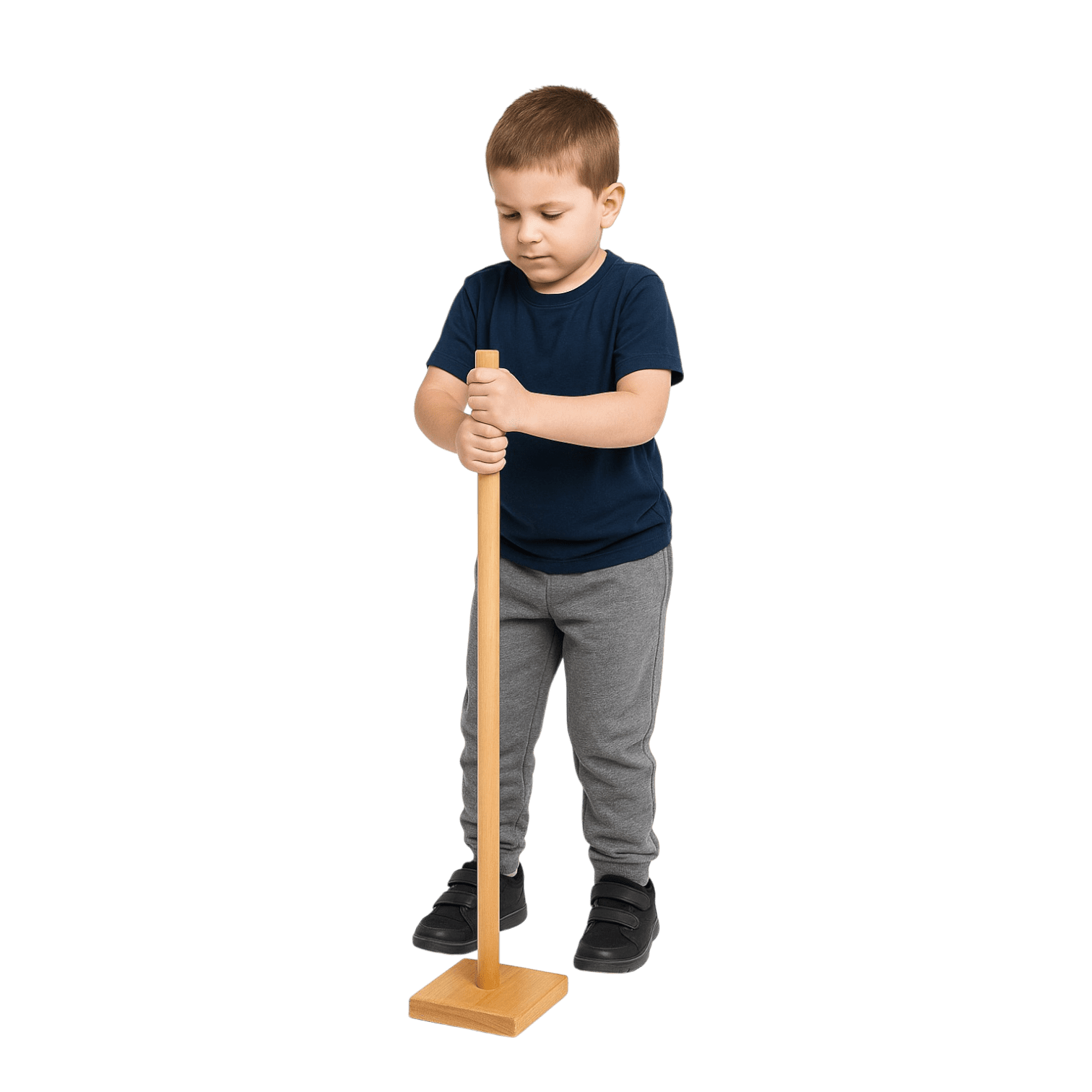 Wooden Balance Stick with Base